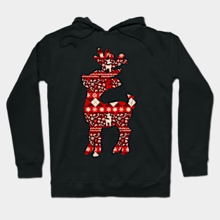 Forest of Christmas Objects Red Hoodie